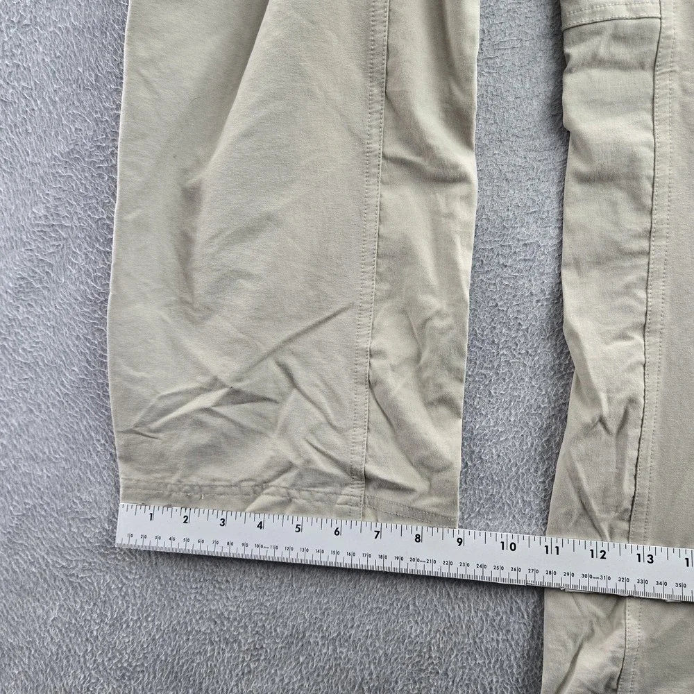 Marmot Women Pants 32 Brown Elastane Nylon Back‎ Pocket Embroidery 30